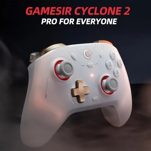 Manette de jeu - GAMESIR - Cyclone 2 - Blanc - Multiplateforme - USB-C sans fil - vue 2