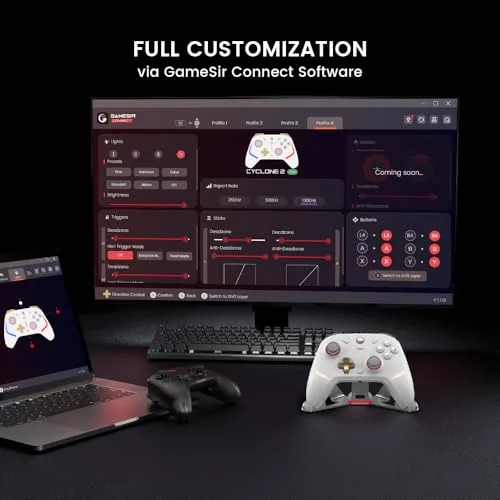 Manette de jeu - GAMESIR - Cyclone 2 Bundle - Sans fil - USB-C - Compatible PC/Nintendo Switch - vue 8