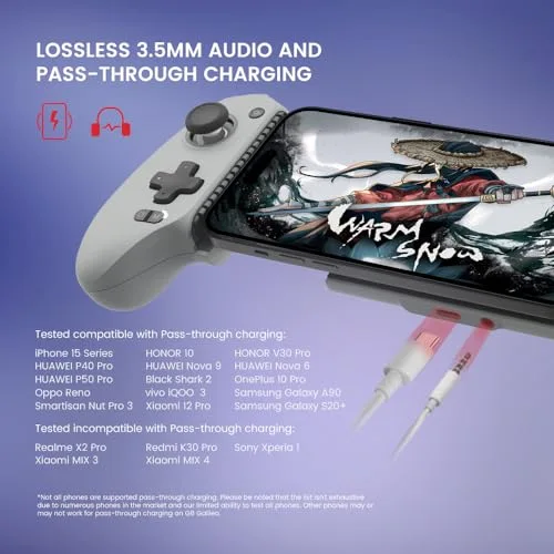 Manette de jeu - GameSir - G8 Galileo - USB-C - Effet Hall - Prise audio 35 mm - vue 5