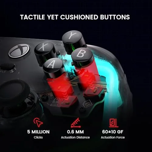 Manette de jeu - GameSir - Kaleid - Noir - USB Type-C - Vibration - vue 4