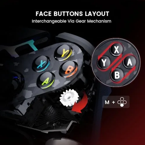 Manette de jeu - GAMESIR - Tarantula Pro - Sans fil - USB-C - Compatible PC et Switch - vue 2