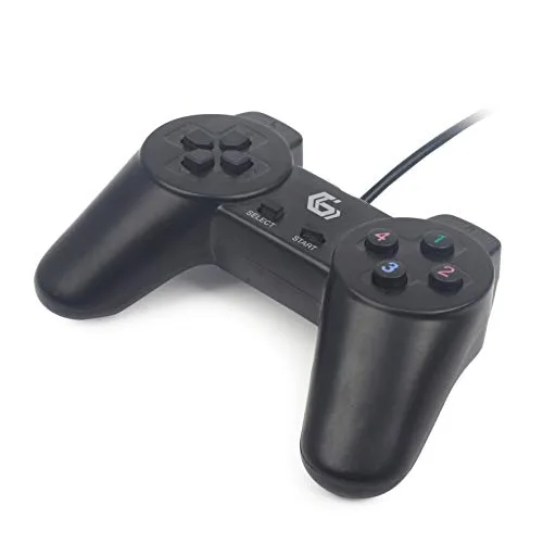 Gembird JPD-UDV2-01 Manette USB 2.0 Double Vibration Noir