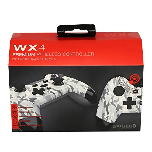 Manette de jeu - GIOTECK - WX4 - Bluetooth - Design ergonomique - Camo Gris - vue 4