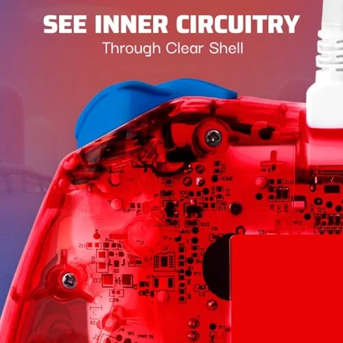 Manette de jeu - Nintendo Switch - Mario Rock Candy - Filaire - PDP - Rouge - vue 4