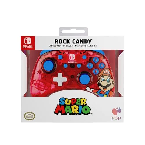Manette de jeu - Nintendo Switch - Mario Rock Candy - Filaire - PDP - Rouge - vue 8