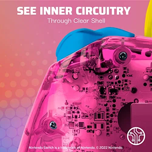 Manette de jeu - Nintendo Switch - Peach Rock candy - Filaire - PDP - Rose - vue 2