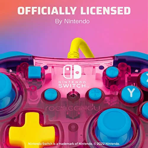 Manette de jeu - Nintendo Switch - Peach Rock candy - Filaire - PDP - Rose - vue 5