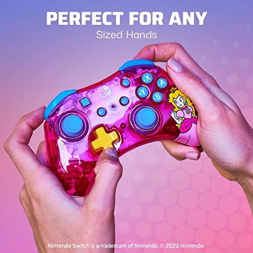 Manette de jeu - Nintendo Switch - Peach Rock candy - Filaire - PDP - Rose - vue 6