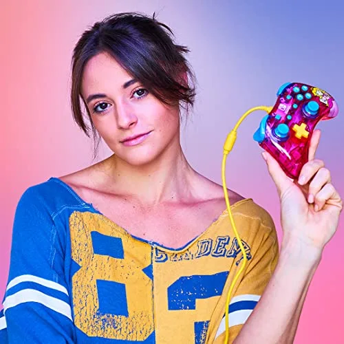 Manette de jeu - Nintendo Switch - Peach Rock candy - Filaire - PDP - Rose - vue 7