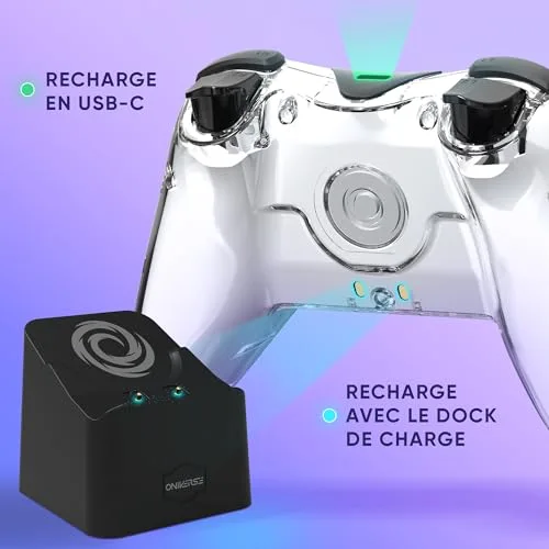 Manette de jeu - Oniverse - Astralite Blanche - Compatible Switch OLED/Lite - Sans fil - Dock de charge inclus - vue 4
