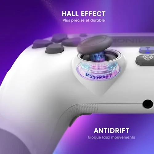 Manette de jeu - ONIVERSE - Revolt - Multi-plateforme PS4/PC/Android/iOS - Joysticks Hall Effect - Gyroscope 6 axes - vue 2