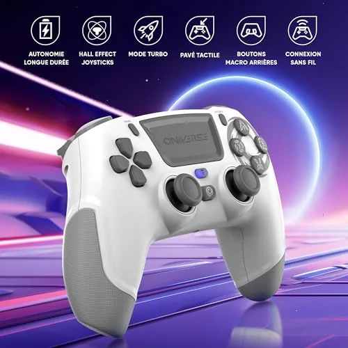 Manette de jeu - ONIVERSE - Revolt - Multi-plateforme PS4/PC/Android/iOS - Joysticks Hall Effect - Gyroscope 6 axes - vue 6