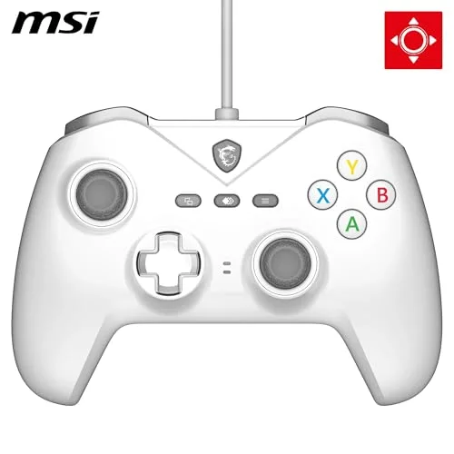 Manette de jeu - PC - FORCE GC200 - Filaire - Blanc - MSI - vue 2