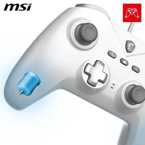 Manette de jeu - PC - FORCE GC200 - Filaire - Blanc - MSI - vue 4