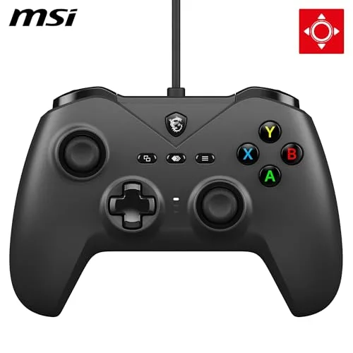Manette de jeu - PC - FORCE GC200 - Filaire - Noir - MSI - vue 2