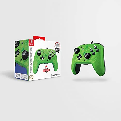 Manette de jeu - PDP - Faceoff Camo - Filaire - Nintendo Switch - Audio intégré - vue 3