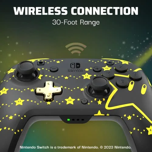 Manette de jeu - PDP - Rematch - Glow in the dark - Nintendo Switch - Autonomie 40h - vue 7