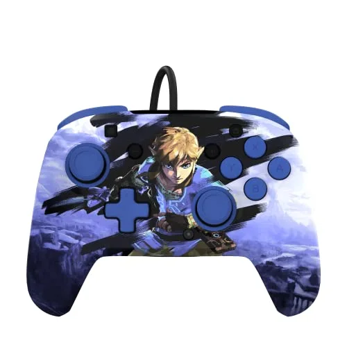 PDP Rematch Warrior Link Filaire Bleu Hyrule Switch
