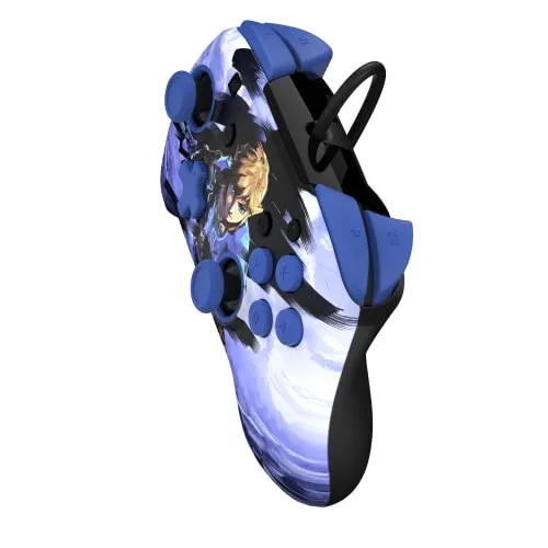 Manette de jeu - PDP - Rematch Warrior Link - Filaire - Couleur Bleu - Vibration Non - vue 3