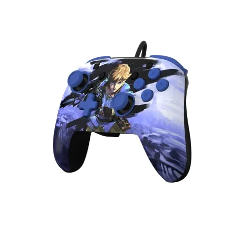 Manette de jeu - PDP - Rematch Warrior Link - Filaire - Couleur Bleu - Vibration Non - vue 5