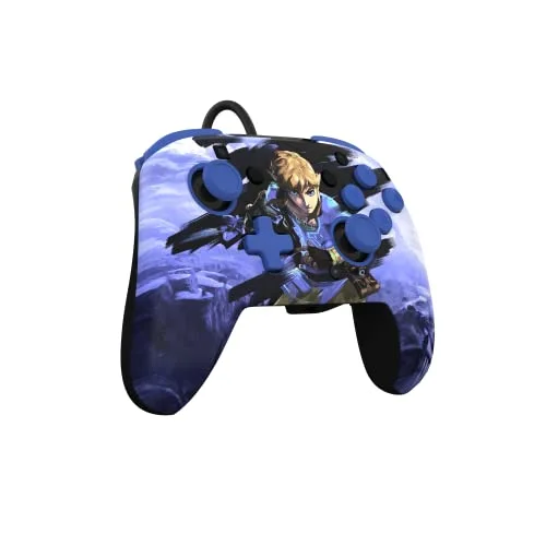 Manette de jeu - PDP - Rematch Warrior Link - Filaire - Couleur Bleu - Vibration Non - vue 6