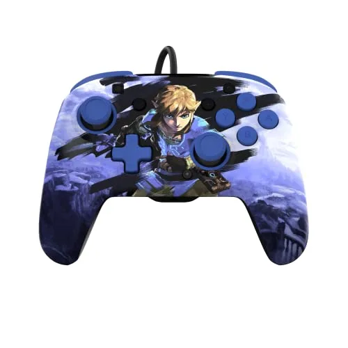 Manette de jeu - PDP - Rematch Warrior Link - Filaire - Couleur Bleu - Vibration Non - vue 8