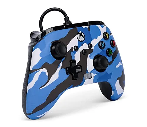 Manette de jeu - POWER A - PowerA - Filaire - Camouflage bleu - Xbox Series X/S - vue 2