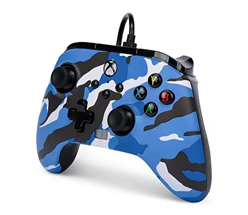 Manette de jeu - POWER A - PowerA - Filaire - Camouflage bleu - Xbox Series X/S - vue 4
