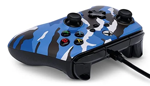 Manette de jeu - POWER A - PowerA - Filaire - Camouflage bleu - Xbox Series X/S - vue 5