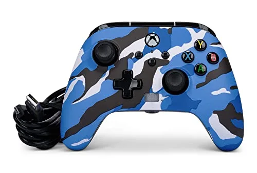 Manette de jeu - POWER A - PowerA - Filaire - Camouflage bleu - Xbox Series X/S - vue 8