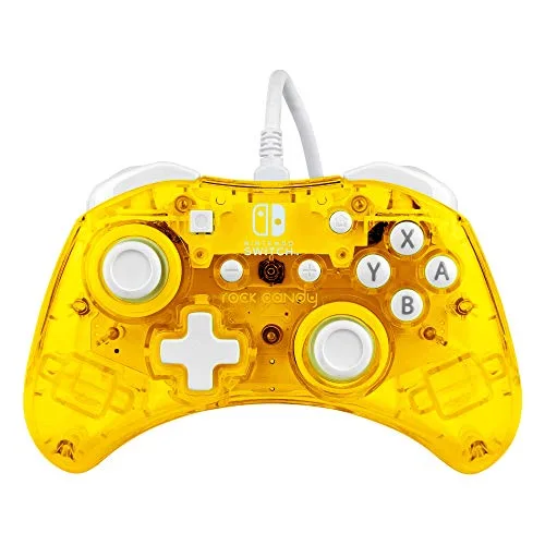 Manette de jeu - Rock Candy - Jaune - Filaire - Nintendo Switch - Câble 3m inclus - vue 2