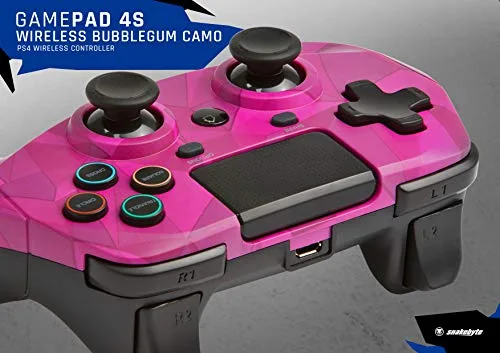Manette de jeu - SNAKEBYTE - Game Pad S - Camouflage rose - Bluetooth - Vibration double - vue 4