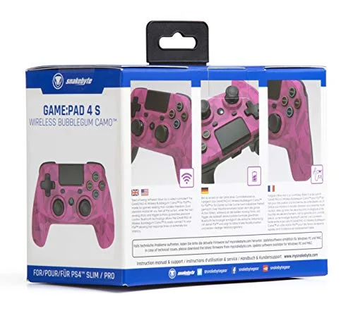 Manette de jeu - SNAKEBYTE - Game Pad S - Camouflage rose - Bluetooth - Vibration double - vue 7