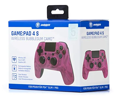 Manette de jeu - SNAKEBYTE - Game Pad S - Camouflage rose - Bluetooth - Vibration double - vue 8