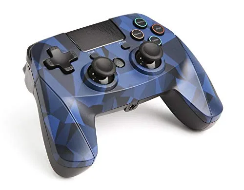 Manette de jeu - SNAKEBYTE - Game Pad S sans fil pour PS4 - Bluetooth - Camouflage bleu - Vibration - vue 2