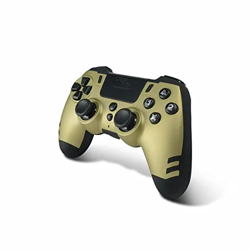 Manette de jeu - Steelplay - Slim Pack - Sans Fil 24 GHz - Compatible PS4/PC - Couleur Or - vue 2