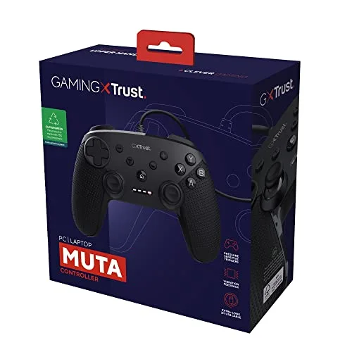 Manette de jeu - TRUST - GXT 541 Muta - Filaire - Câble extra-long - 75% Matériaux Recyclés - vue 9