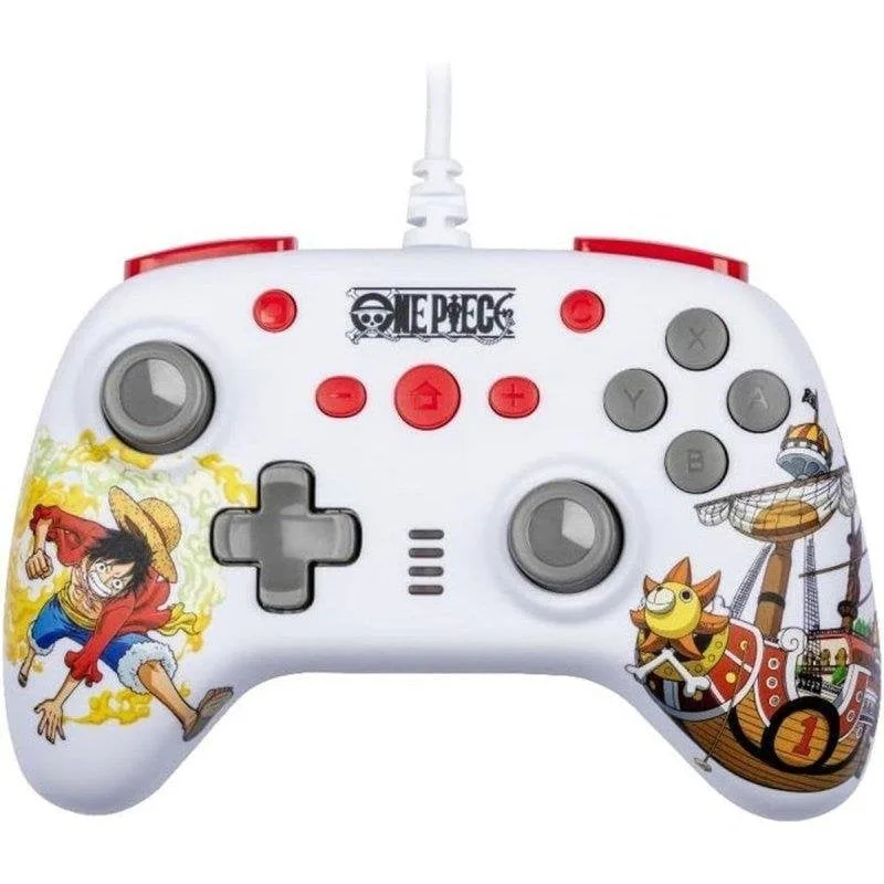 Manette filaire Konix One Piece Switch PC Blanche