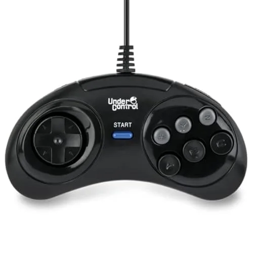 Under Control Manette Filaire Megadrive Noire PS3