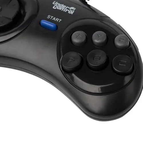 Manette filaire Megadrive Noire Under Control - vue 3
