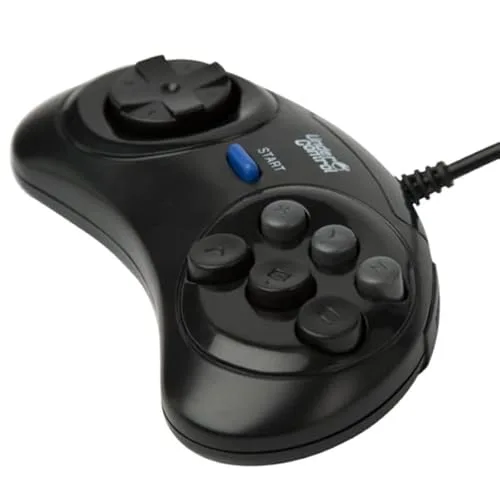 Manette filaire Megadrive Noire Under Control - vue 4