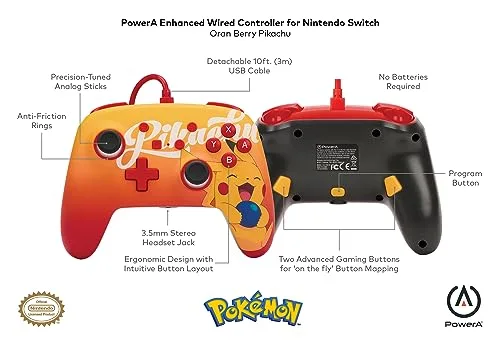 Manette Filaire Oran Berry Pikachu-Accessoire-SWITCH - vue 2
