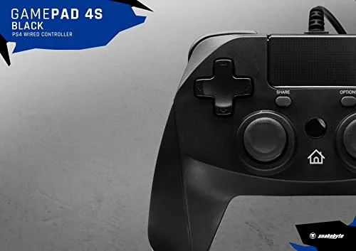 Manette filaire Pad 4S snakebyte pour PS4 3 mètres noire - SNAKEBYTE - Pad 4S - Filaire - Vibration - PS4 - vue 3
