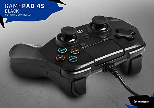 Manette filaire Pad 4S snakebyte pour PS4 3 mètres noire - SNAKEBYTE - Pad 4S - Filaire - Vibration - PS4 - vue 4