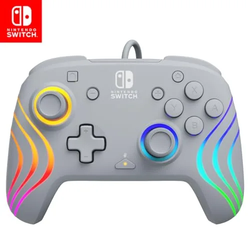 PDP Afterglow Wave Manette filaire RGB Gris Nintendo Switch