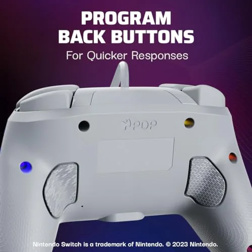 Manette filaire PDP Afterglow Wave pour Nintendo Switch Gris 8 zones RVB - vue 3