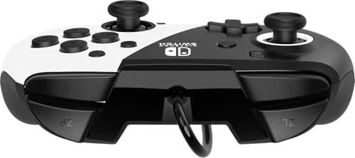 Manette filaire Pdp Faceoff Deluxe Noir et blanc pour Nintendo Switch - vue 8