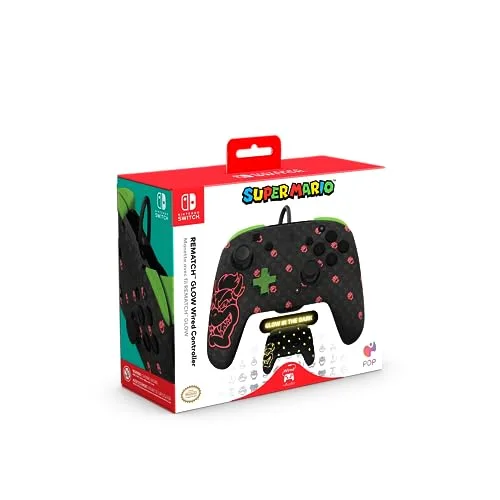 Manette filaire - PDP - REMATCH GLOW - Nintendo Switch - Boutons programmables - Effet phosphorescent - vue 8