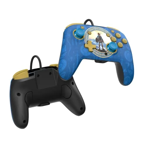 Manette filaire PDP Rematch Zelda Hyrule Blue Switch - vue 8