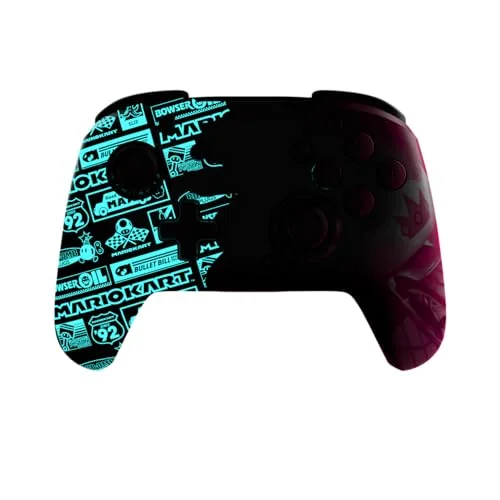 Manette filaire - PDP - Super Mario Rematch - Nintendo Switch - Câble 3 m - Glow Grand Prix Peach - vue 2